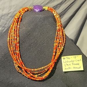 18" Coldwater Creek glass beaded necklace
